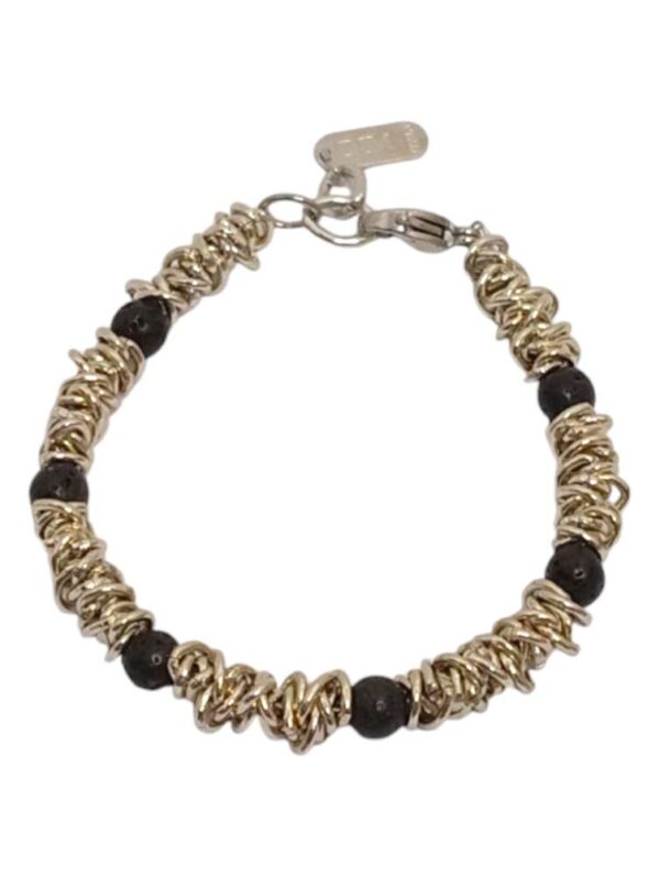 Bracciale Dado con Pietra Lavica