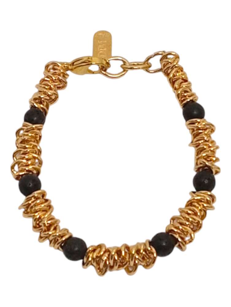 Bracciale Dado con Pietra Lavica