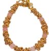 Bracciale Dado con Quarzo Rosa