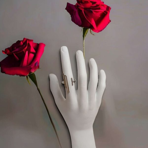 Anello Madreperla e Strass