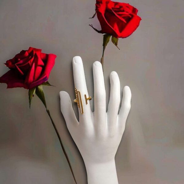 Anello Madreperla e Strass