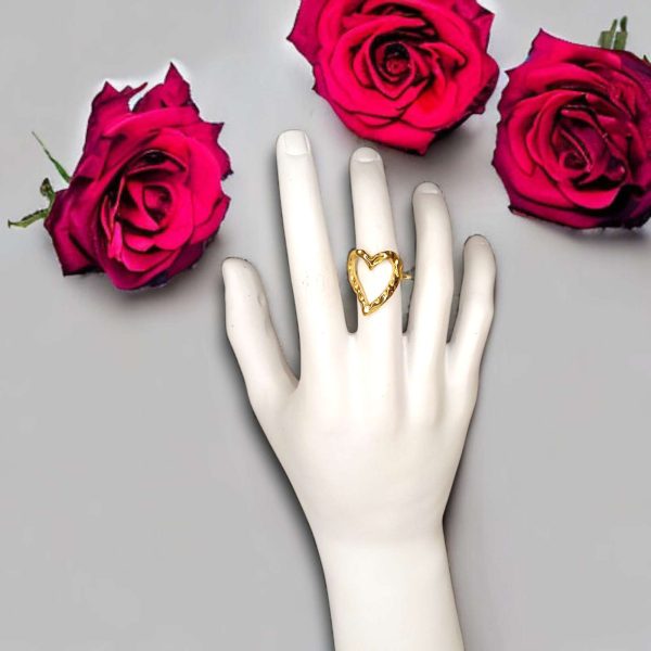 Anello Cuore Lavorato