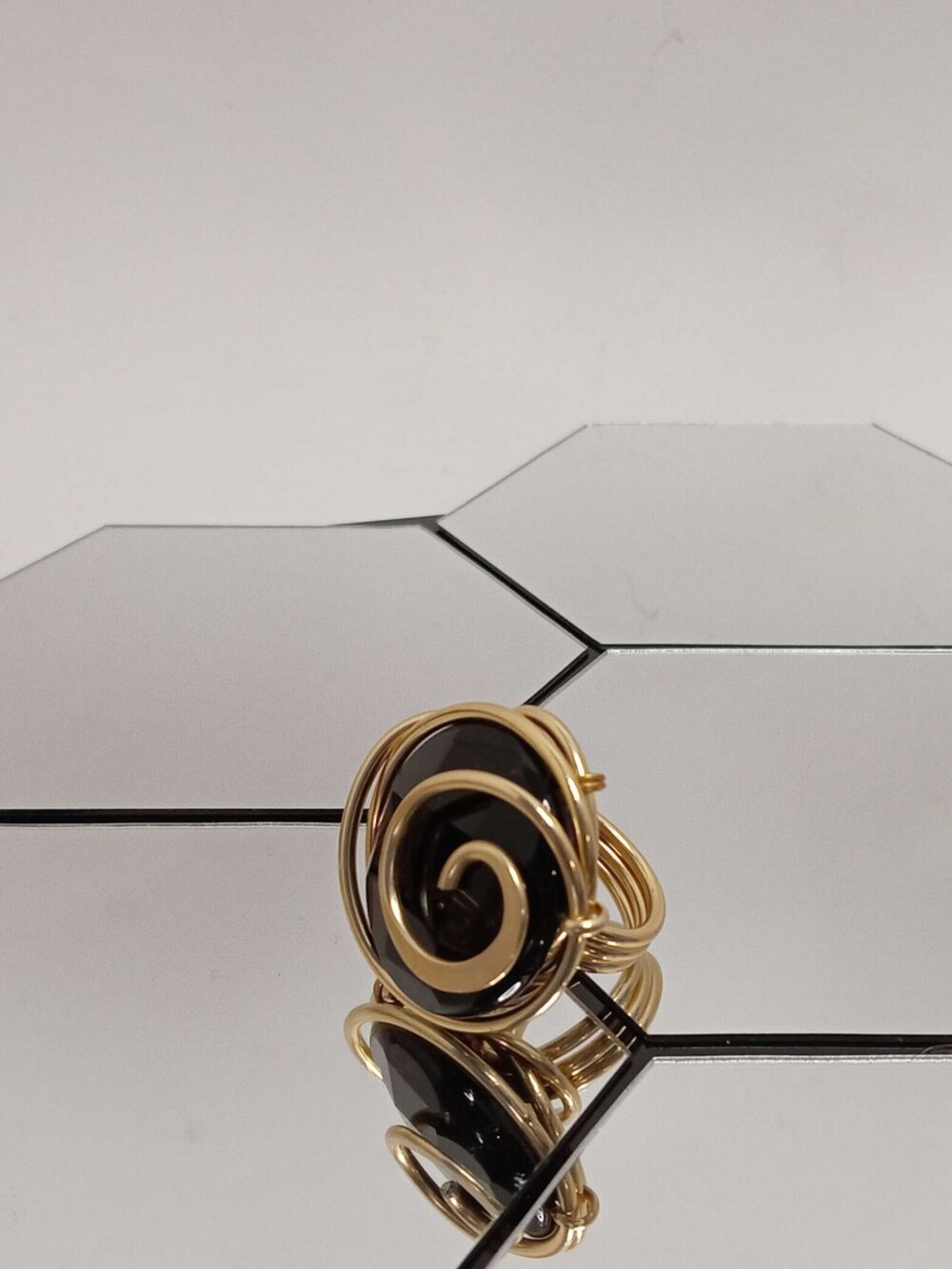 Anello Pietra Onice Nera