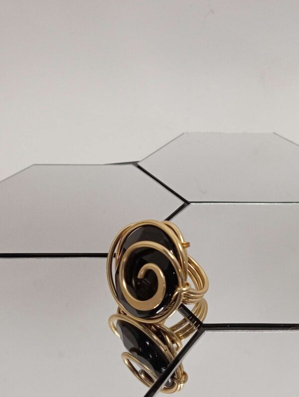 Anello Pietra Onice Nera