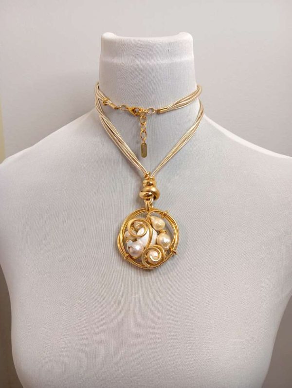 Ciondolo perle naturali