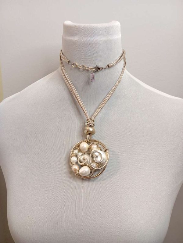 Ciondolo perle naturali
